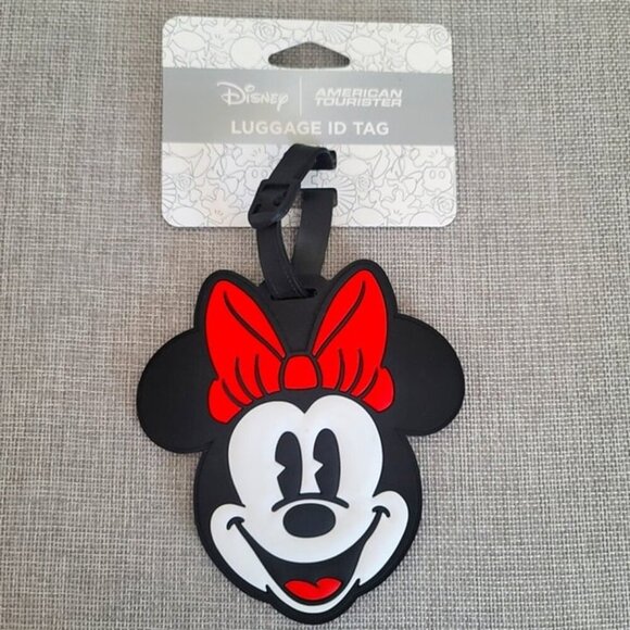 New Disney American Tourister Minnie Mouse Luggage ID Tag Suitcase Travel - Picture 1 of 2